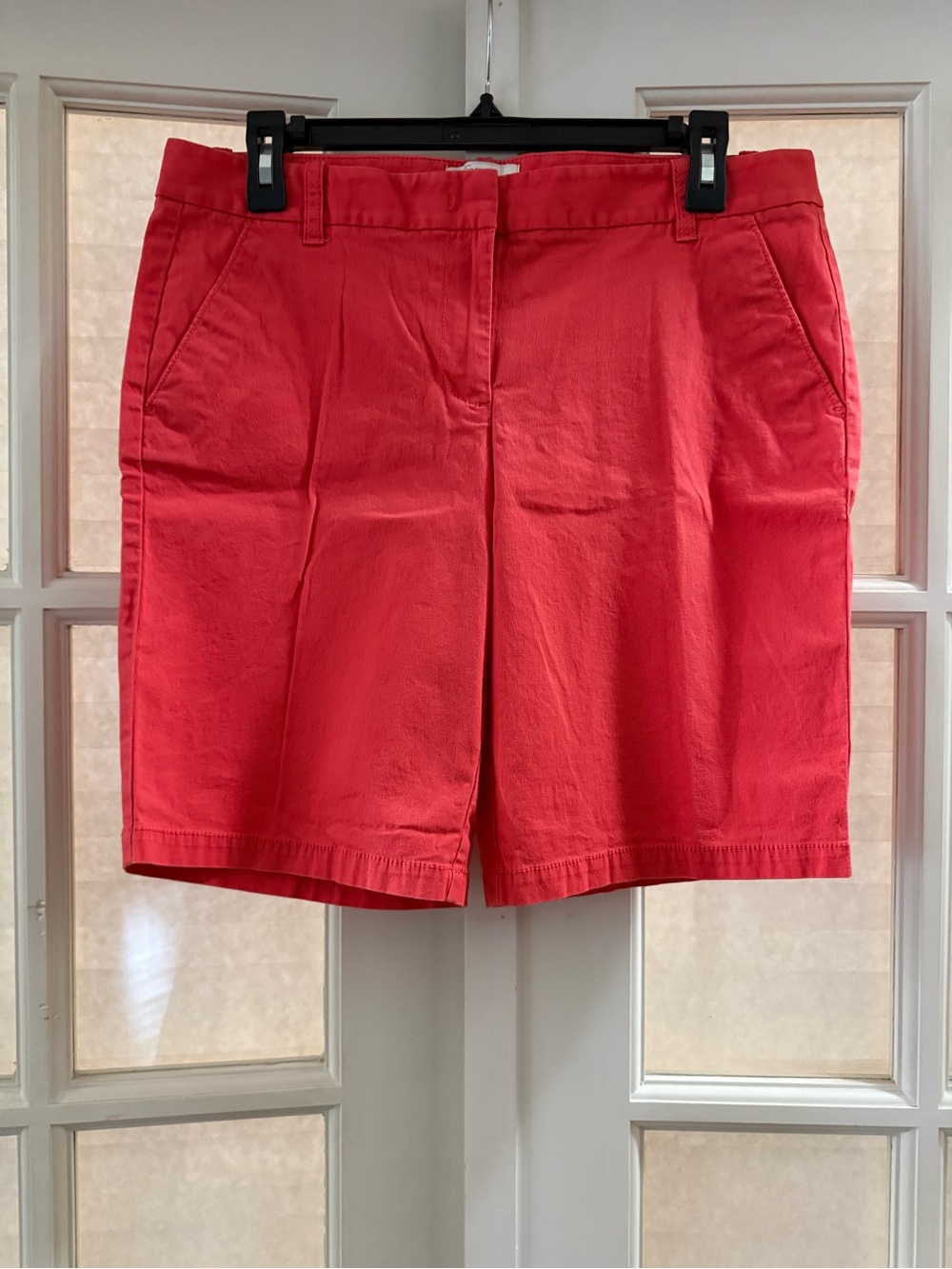 Women’s Classic Cotton Bermuda Shorts in Coral
